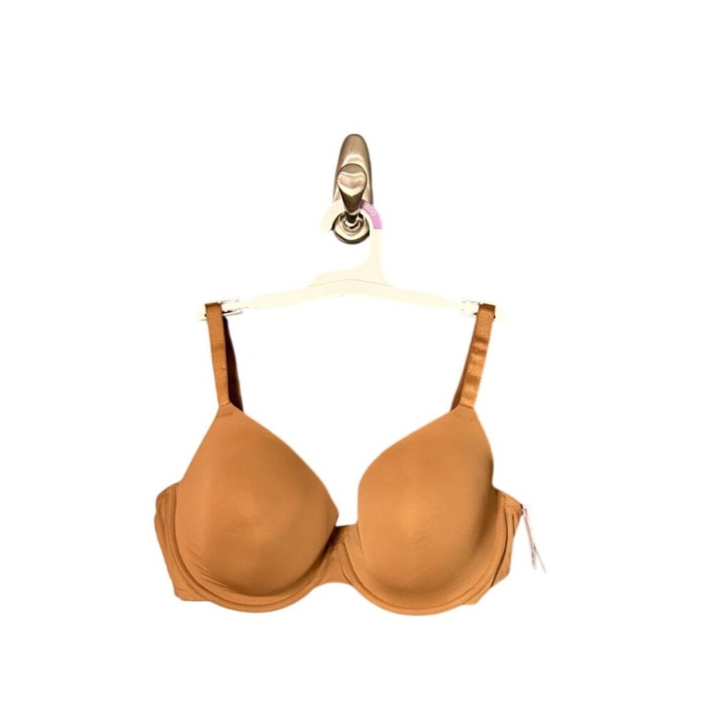 NWT Women's Lightly Lined Demi T-Shirt Bra - Auden Caramel 38DD